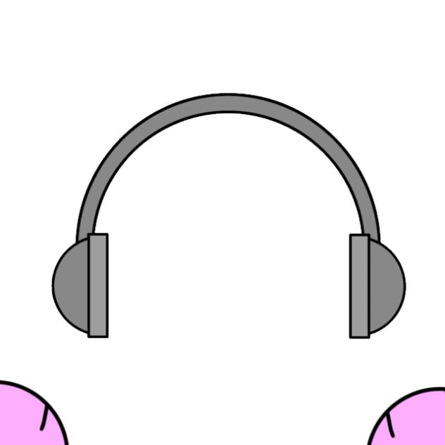She got headphone