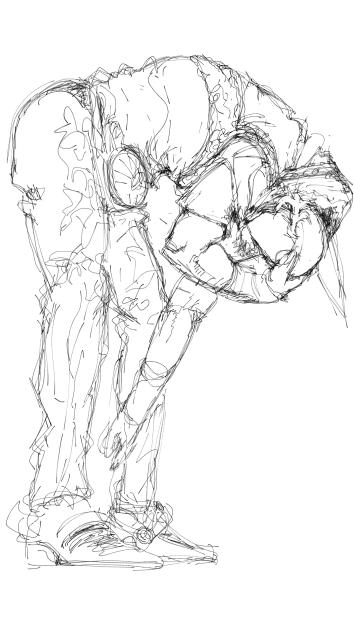 ジョニィ模写途中