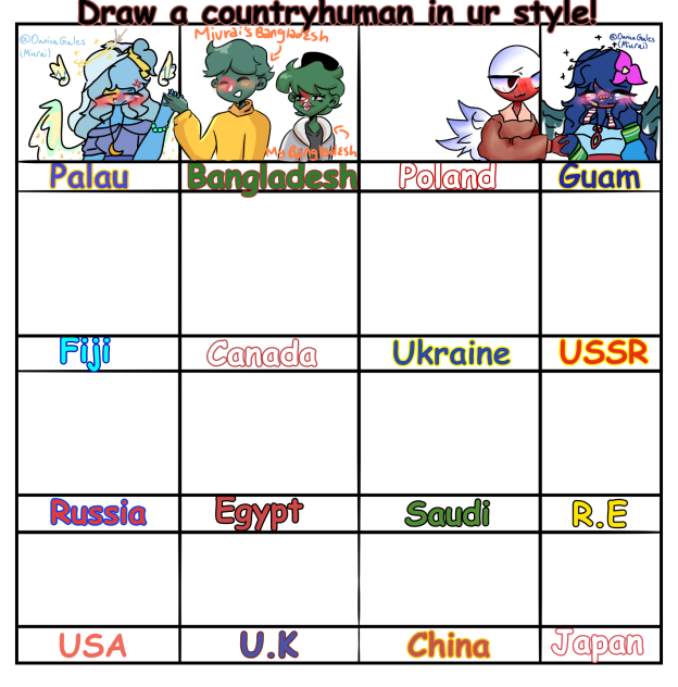 Draw a countryhunan in your style!
