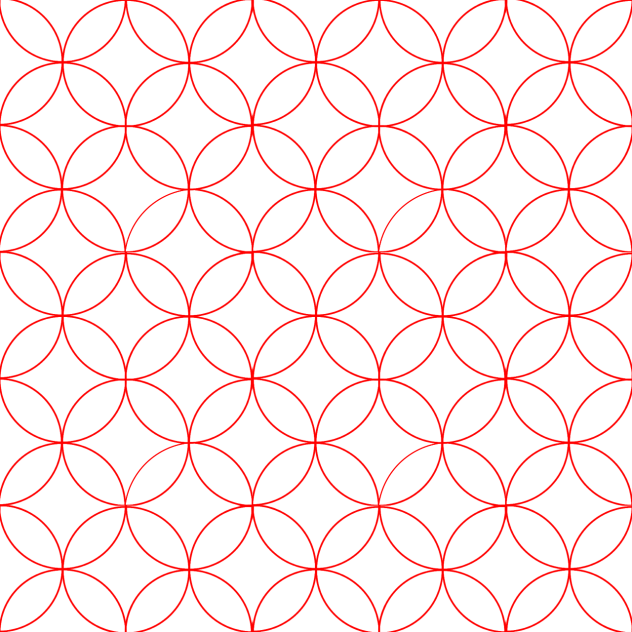 Japanese Pattern II - Red