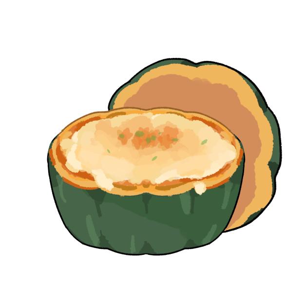 カボチャグラタン蓋付き