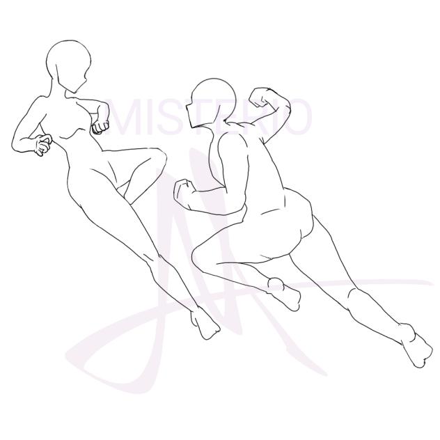fight poses