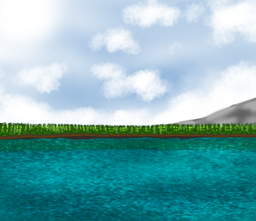 Lake in a forest - ibisPaint