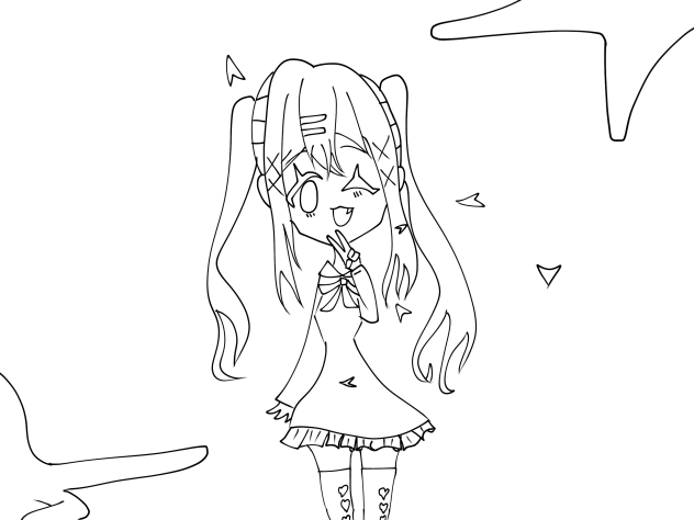 塗り絵大会の塗り絵です！