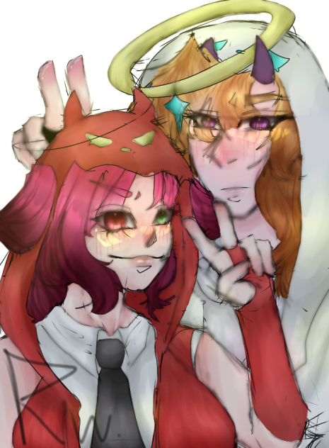 lil angle n lil devil - ibisPaint