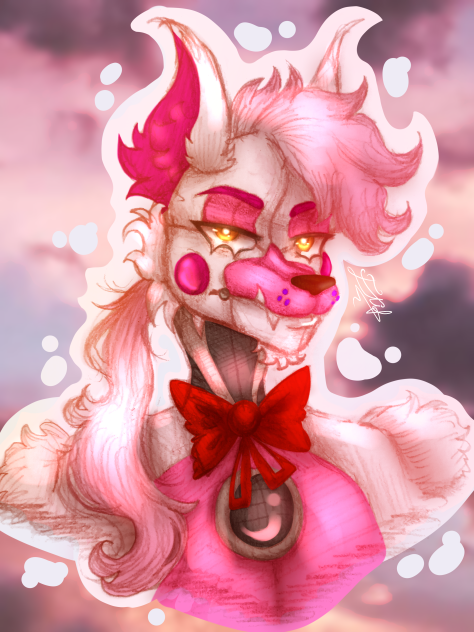Long Haired Funtime Foxy Ibispaint