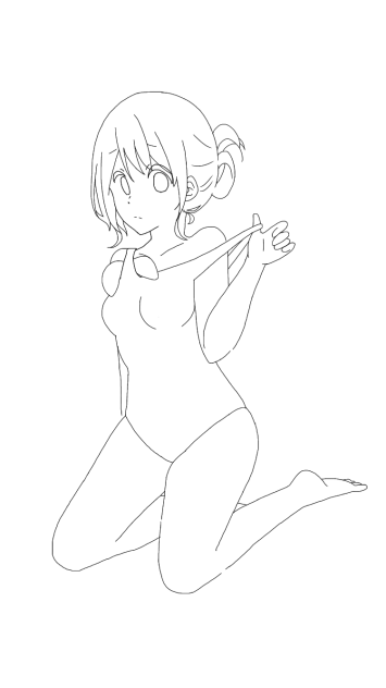 線画 塗ってください