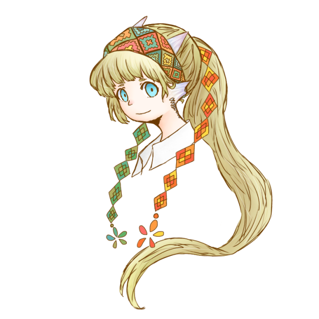 半魚人民族の少女