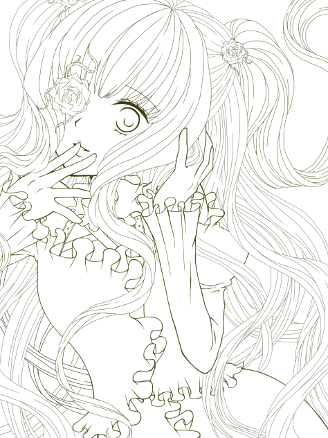 ローゼン線画 雪華綺晶