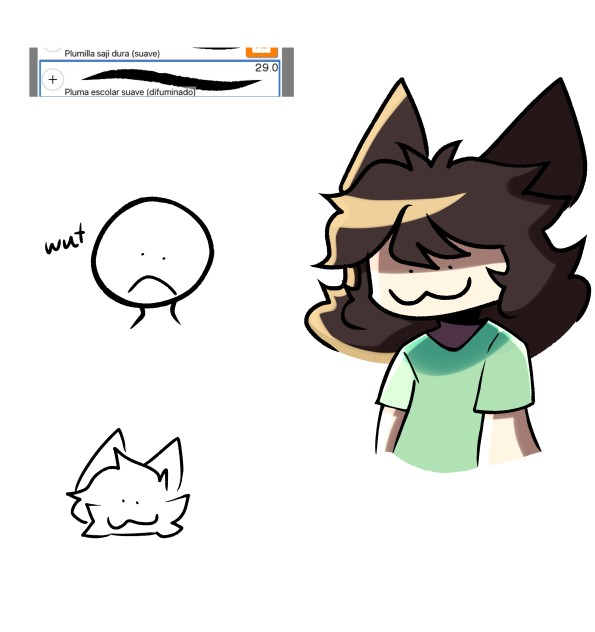 este pincel mejoro mi lineart omg
