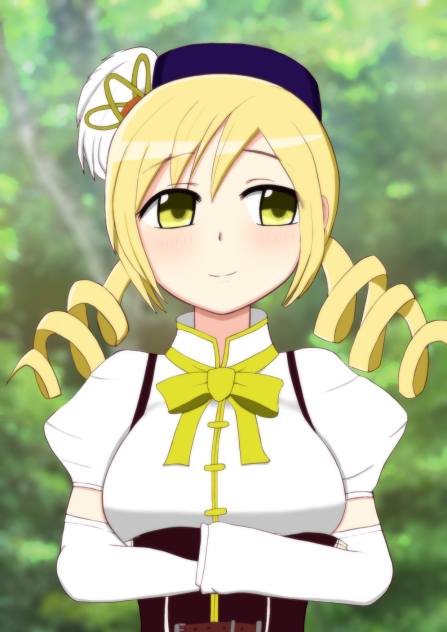 巴マミ（腕組み）