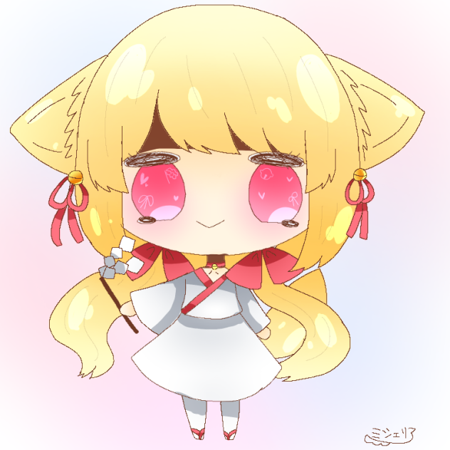 きつねちゃん塗ってみた