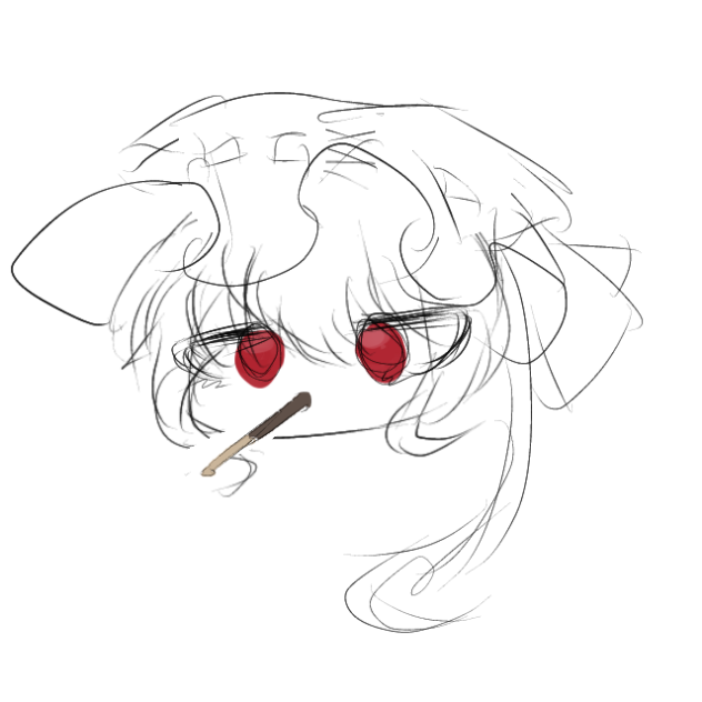 ポッキーを食べるフランちゃん