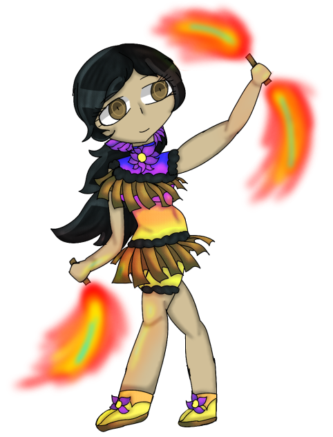 Fire Dancer promotional art - ibisPaint