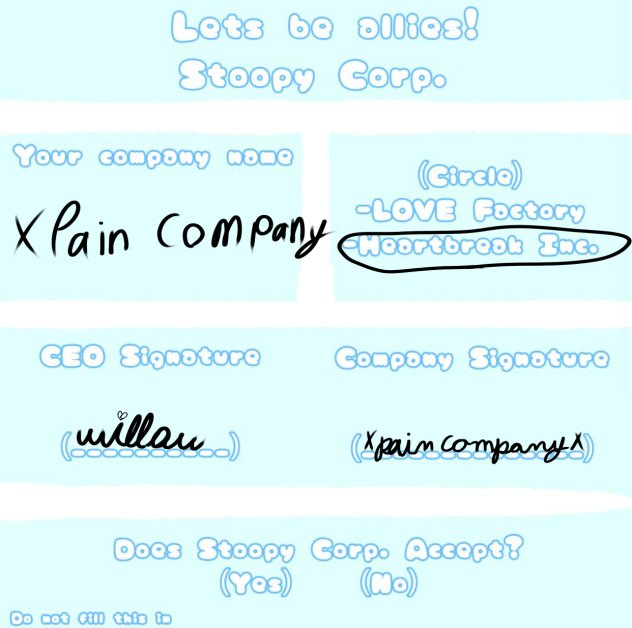 Alliance sheet ^^