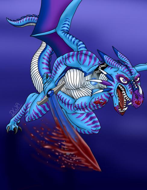 Indigo Charging Forward In Battle