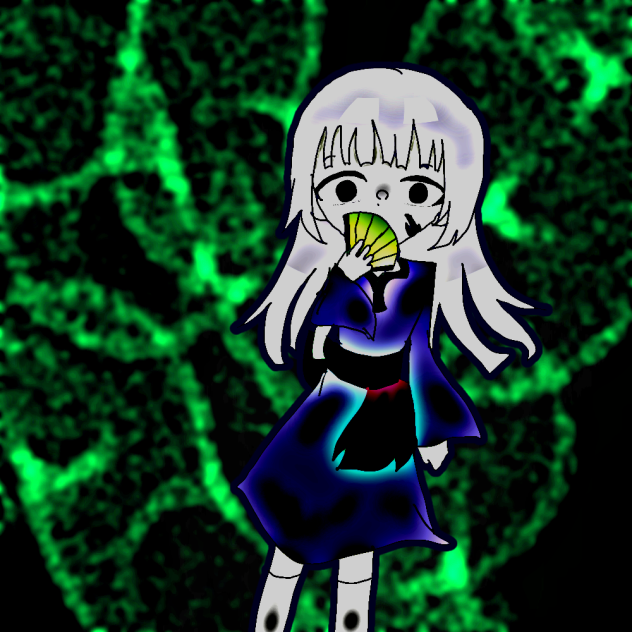 薄暗い絵