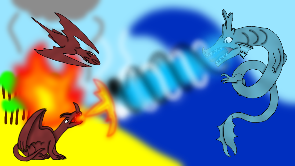 Dragon Battle speed art (Redrawn) - ibisPaint