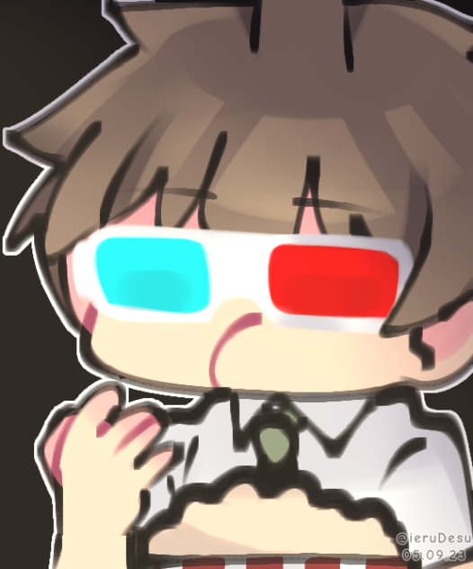 hajime watching movie 😎