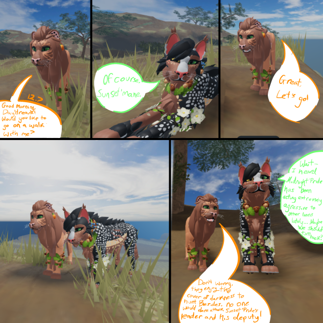 A Lion’s Pride comic story part 1
