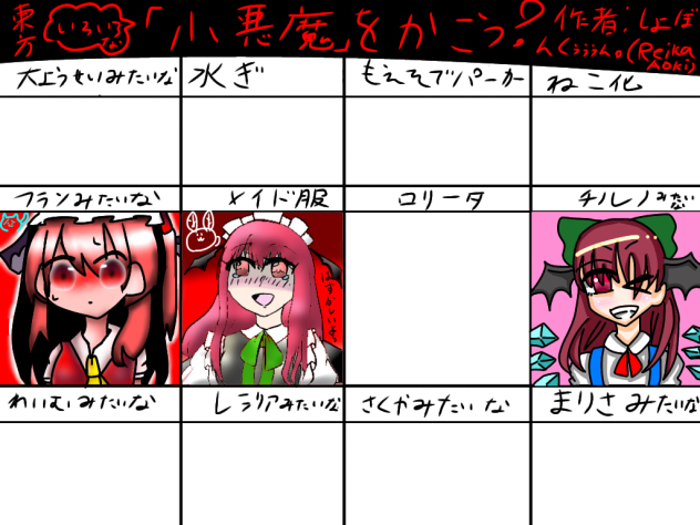 チルノな小悪魔を描こう！