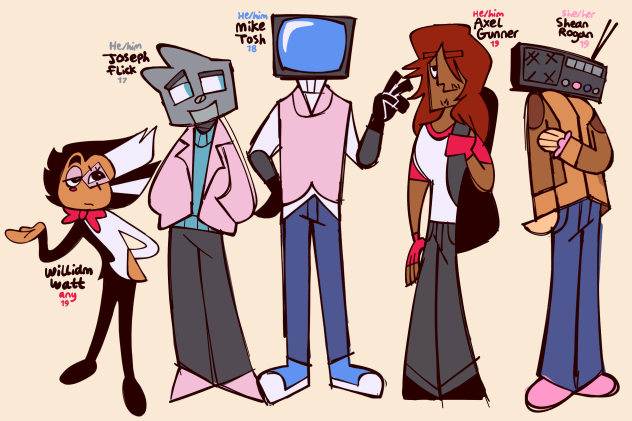 🎒OC redraws!!!
