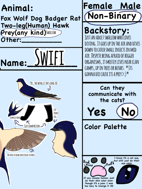 Prey character for Warriors RP!