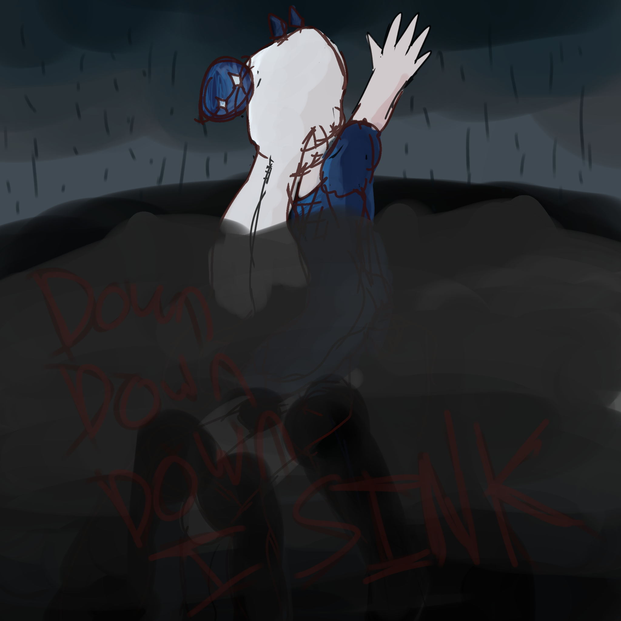 Down down down I SINK - ibisPaint