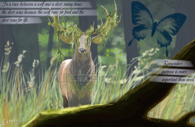 mossy deer