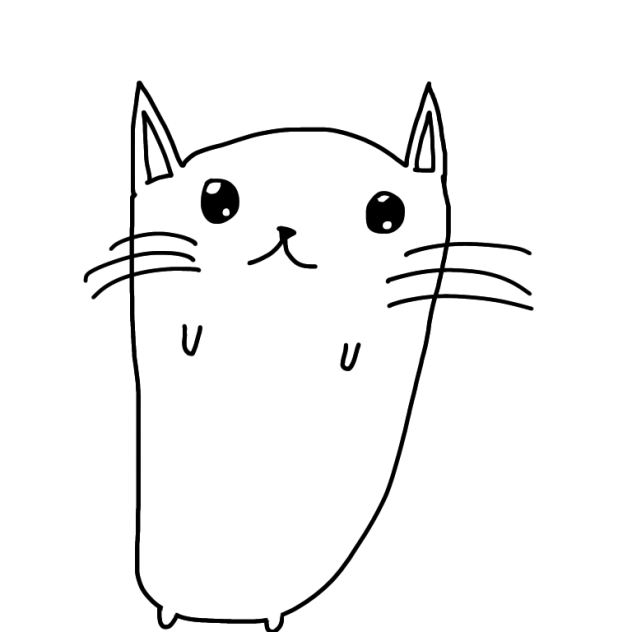 Cute cat coloring book