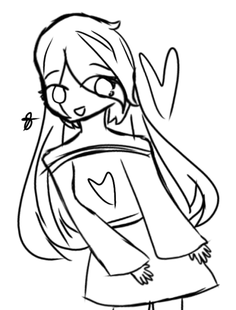 A Girl With Good Hair Sketch