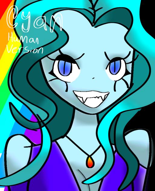 Cyan, rainbow friends