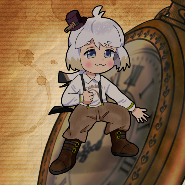 スチームパンクこまエナガちゃん2023