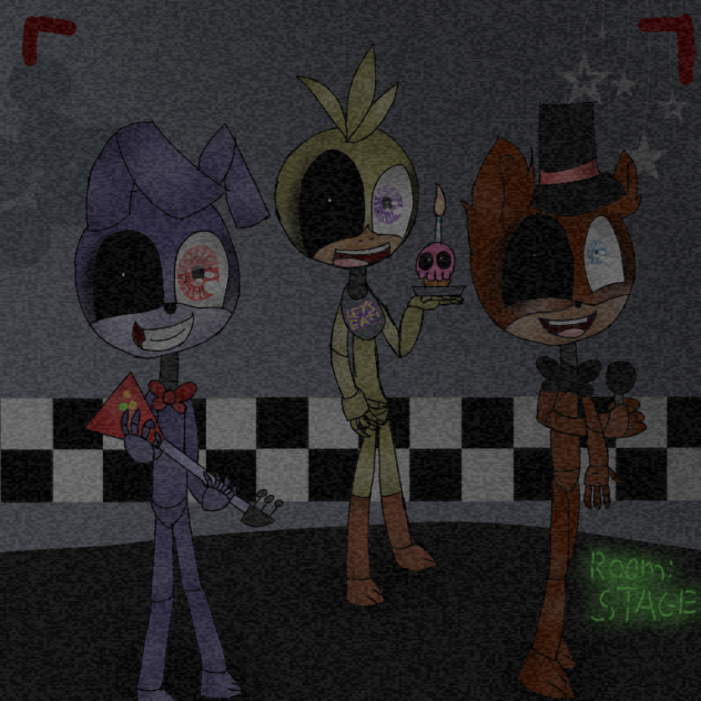 FNAF- camera (stage) speedpaint