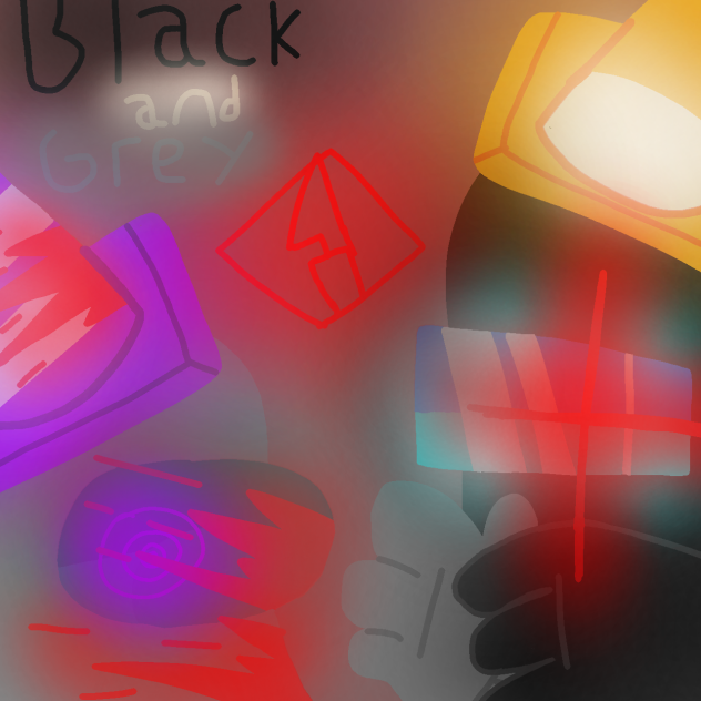 Black and grey