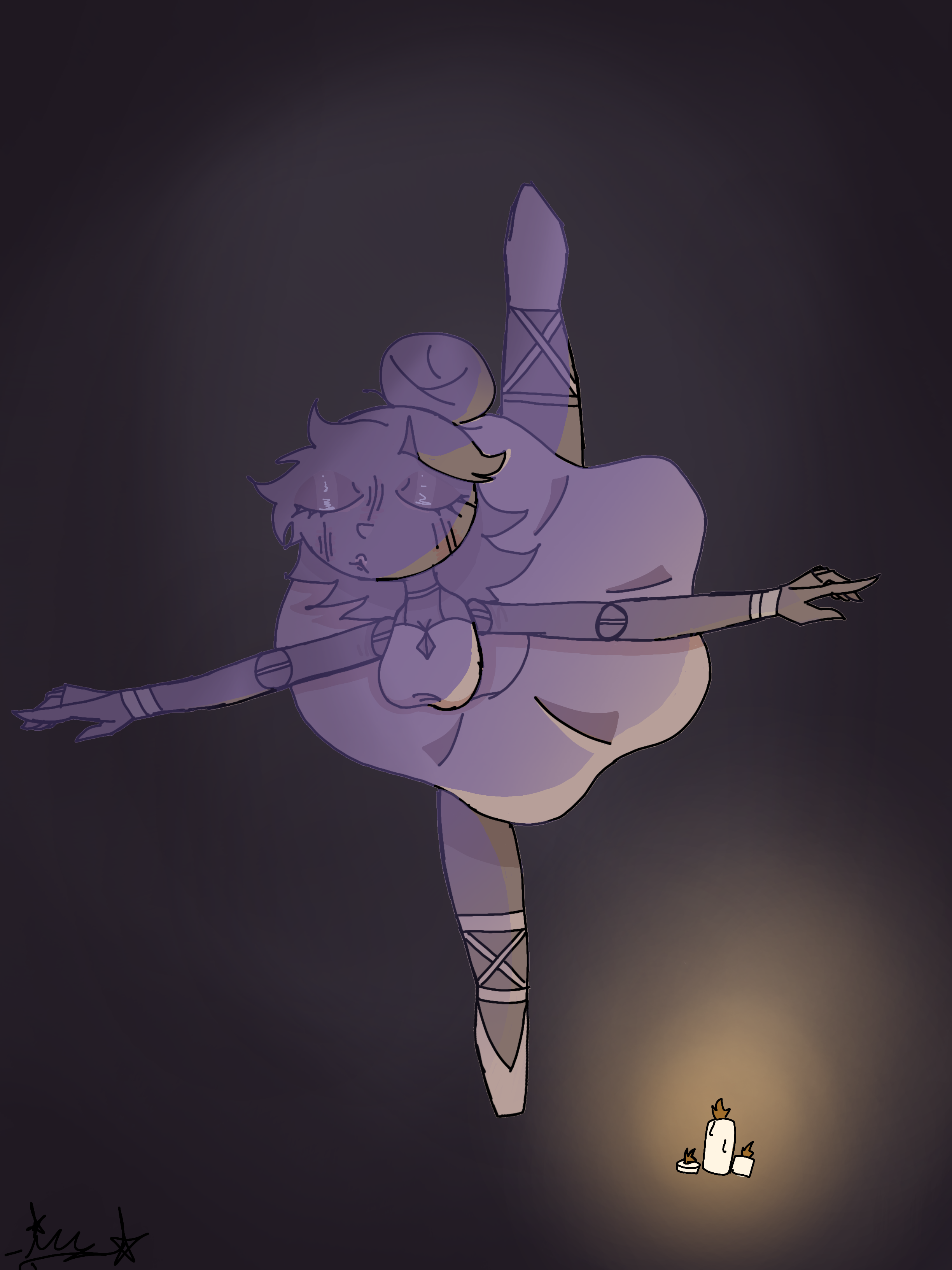 Dancing in candlelight - ibisPaint