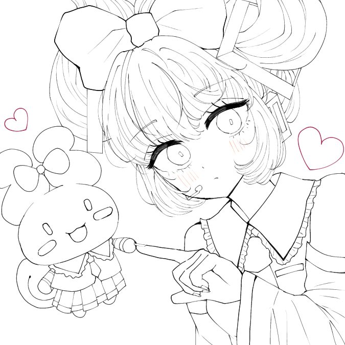 シナミクちゃん 線画14 - ibisPaint