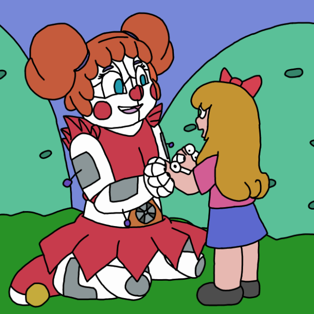Circus Baby And Little Girl