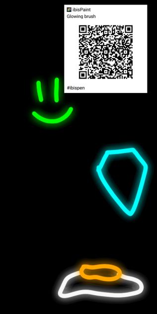 Glowing brush