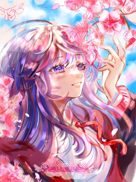 Amidst the cherry blossoms🌸🌹💐💮🏵️