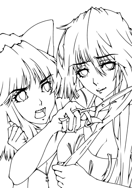 線画(塗り絵)③