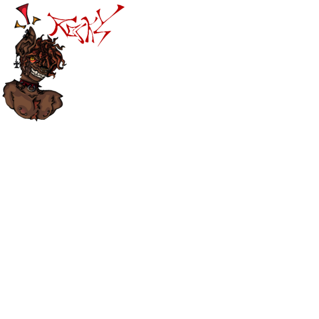 helluva boss hellhound oc (un-finished)
