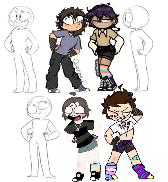 Pose collab! 🏳️‍⚧️