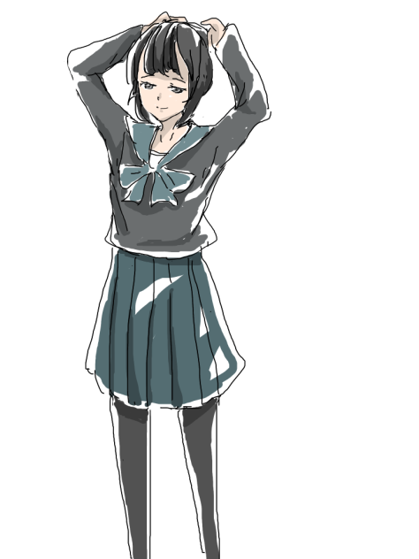 髪結ぶ子