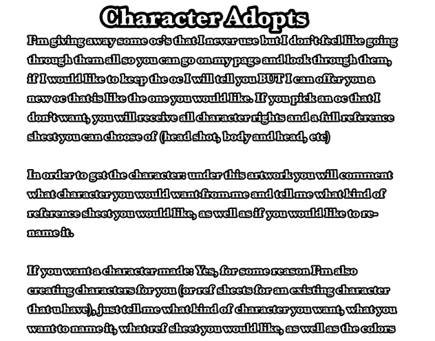 ✨(Character Adopts)✨