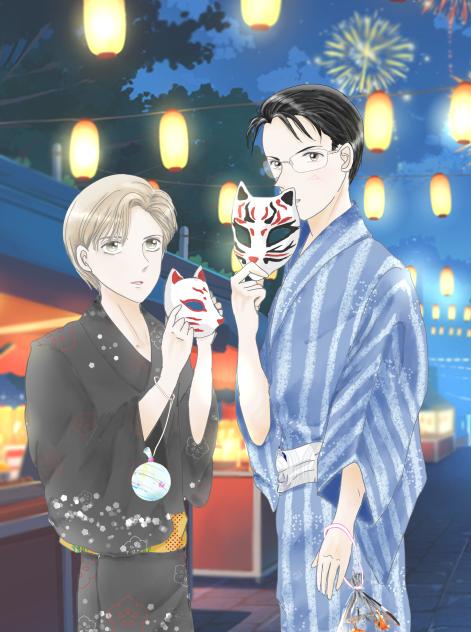浴衣シリーズその2 青木と薪さん