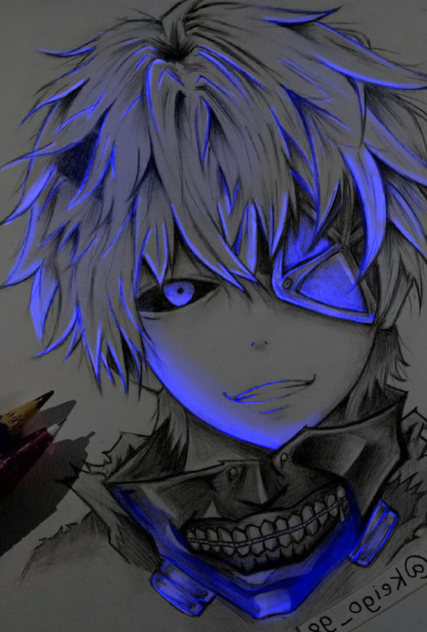 Kaneki Drawing (Glow effect)
