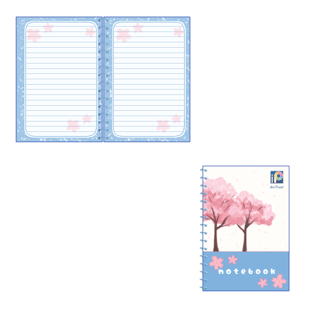 notebook (blue) - ibisPaint