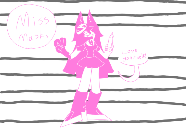 My oc in paper school