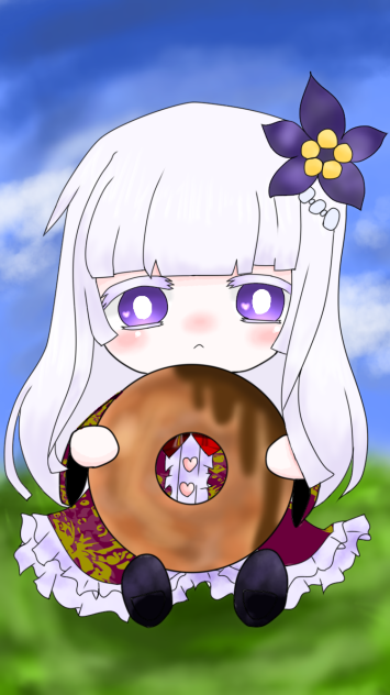 オリキャラ 美鏡レナ(ロック画面)